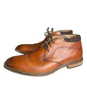 Stacy Adams Mens Leather Size 12 M Chukka Ankle Tie Boots